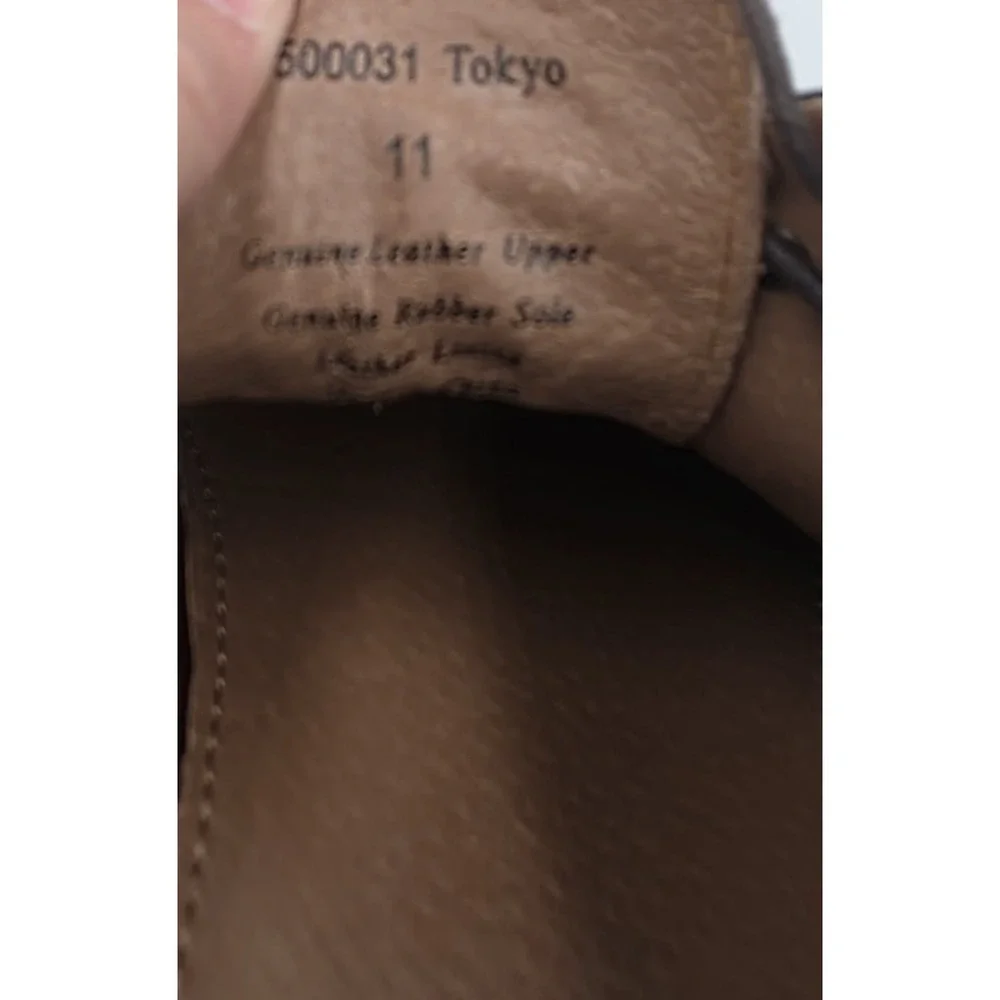 Aston Grey‎ Collection Tokyo Mens Brown Leather Oxford Classic Dress Shoes 11